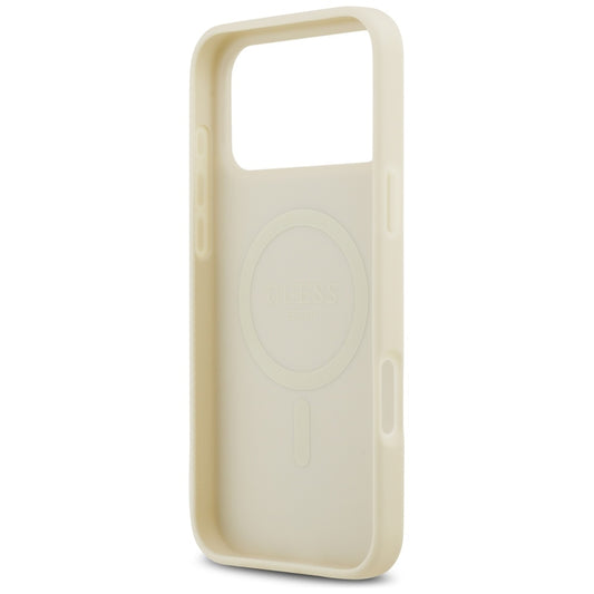 MagSafe-kotelo Apple iPhone 17 Pro Maxille, Guess, Croco Triangle Logo, Kultainen