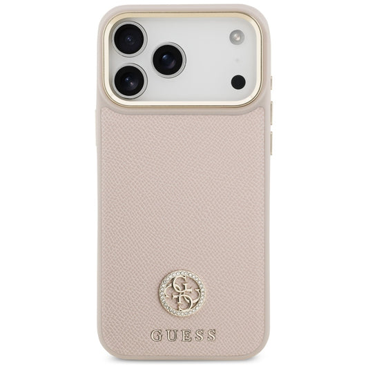 MagSafe-kotelo Apple iPhone 17 Pro Maxille, Guess, Grained Strass Logo, Pinkki