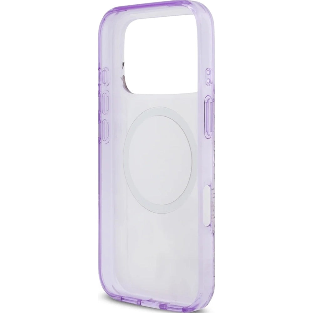 MagSafe-kotelo Apple iPhone 17 Pro Maxille, Guess, IML Flower & Tonal Circle, Violetti