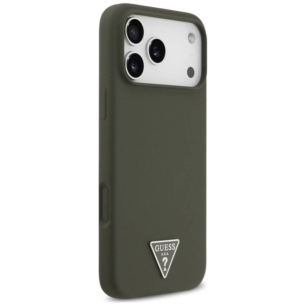 MagSafe-kotelo Apple iPhone 17 Pro Maxille, Guess, Triangle Logo, Khaki