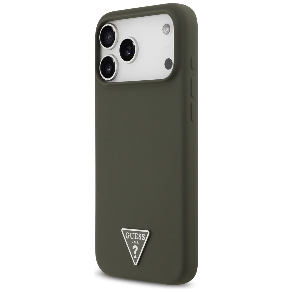 MagSafe-kotelo Apple iPhone 17 Pro Maxille, Guess, Triangle Logo, Khaki