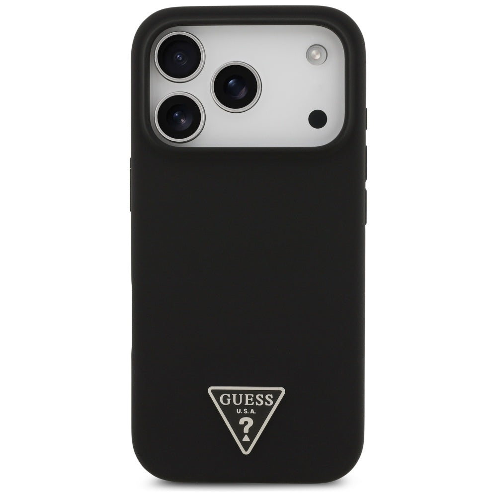 MagSafe-kotelo Apple iPhone 17 Pro Maxille, Guess, Triangle Logo, Musta
