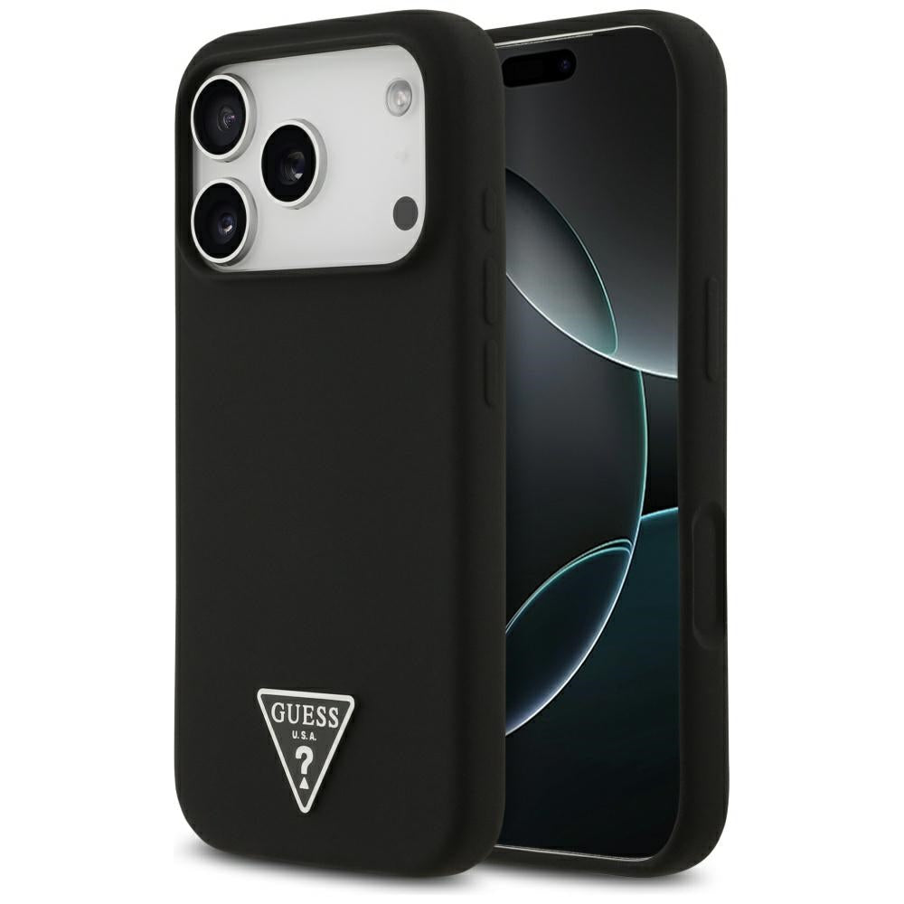 MagSafe-kotelo Apple iPhone 17 Pro Maxille, Guess, Triangle Logo, Musta