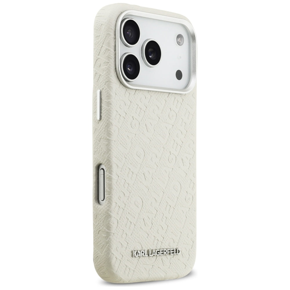 MagSafe-kotelo Apple iPhone 17 Pro Maxille, Karl Lagerfeld, FW Stamped Karl, Beige