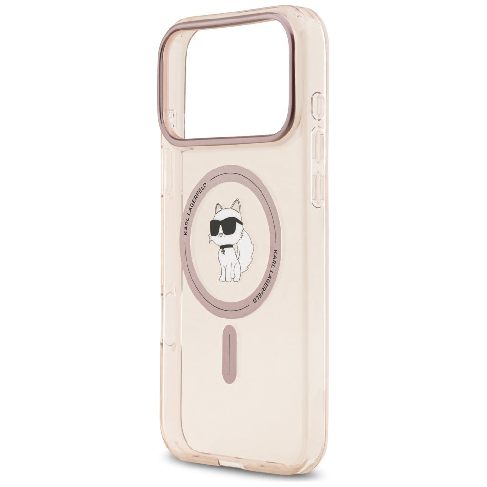 MagSafe-kotelo Apple iPhone 17 Pro Maxille, Karl Lagerfeld, IML Choupette, Pinkki