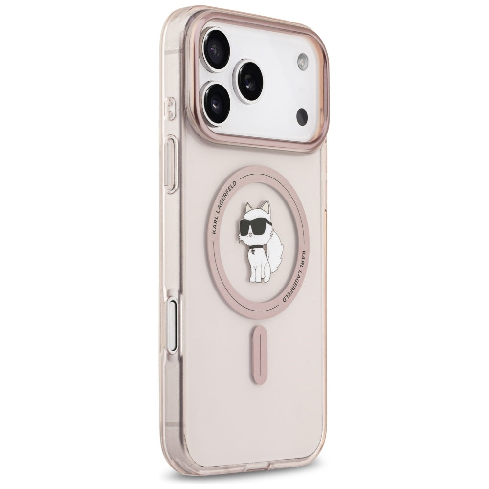 MagSafe-kotelo Apple iPhone 17 Pro Maxille, Karl Lagerfeld, IML Choupette, Pinkki
