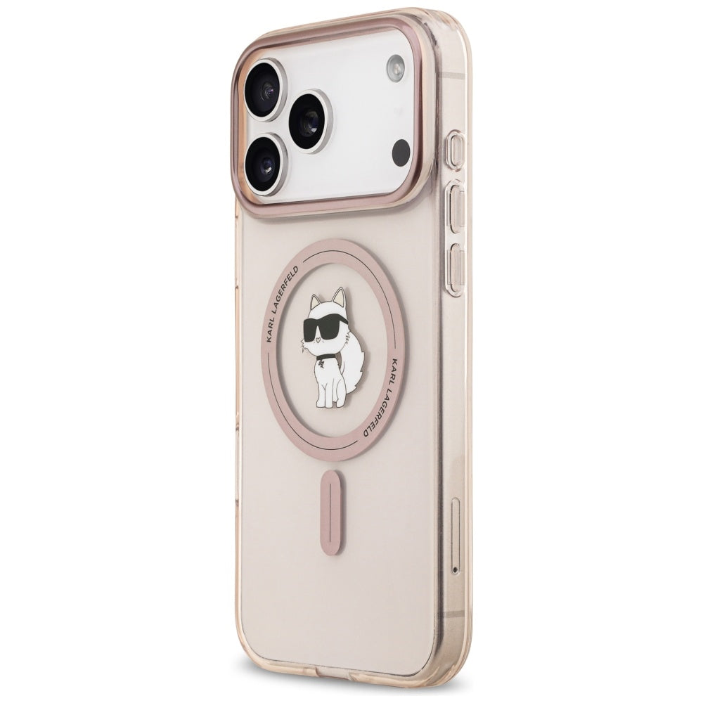 MagSafe-kotelo Apple iPhone 17 Pro Maxille, Karl Lagerfeld, IML Choupette, Pinkki