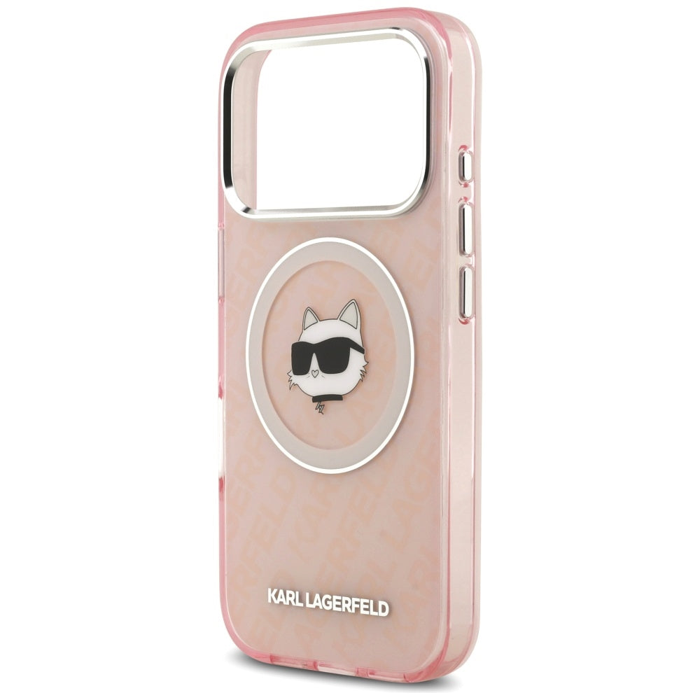 MagSafe-kotelo Apple iPhone 17 Pro Maxille, Karl Lagerfeld, IML Choupette's Head, Pinkki