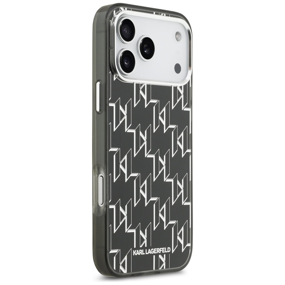MagSafe-kotelo Apple iPhone 17 Pro Maxille, Karl Lagerfeld, IML KL Monogram, Musta