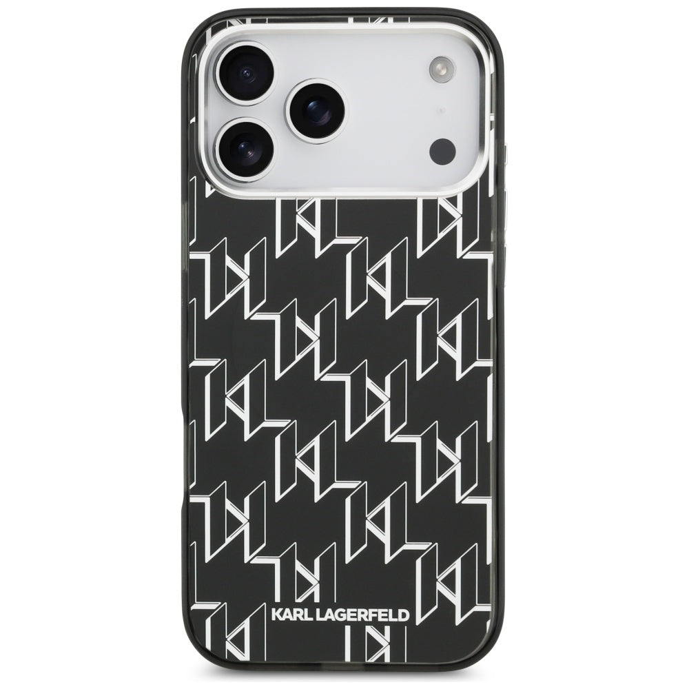 MagSafe-kotelo Apple iPhone 17 Pro Maxille, Karl Lagerfeld, IML KL Monogram, Musta