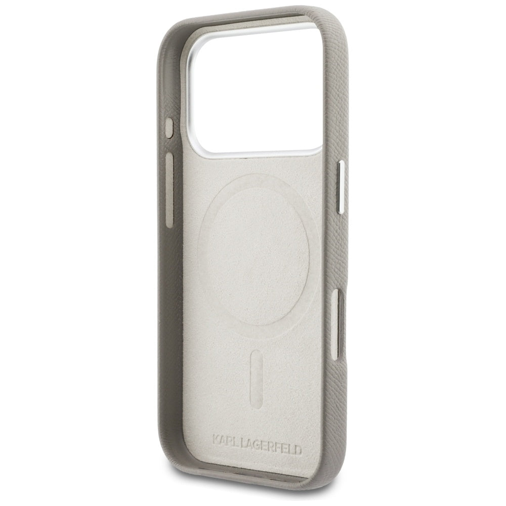 MagSafe-kotelo Apple iPhone 17 Pro Maxille, Karl Lagerfeld, Karl Head Logo, Harmaa