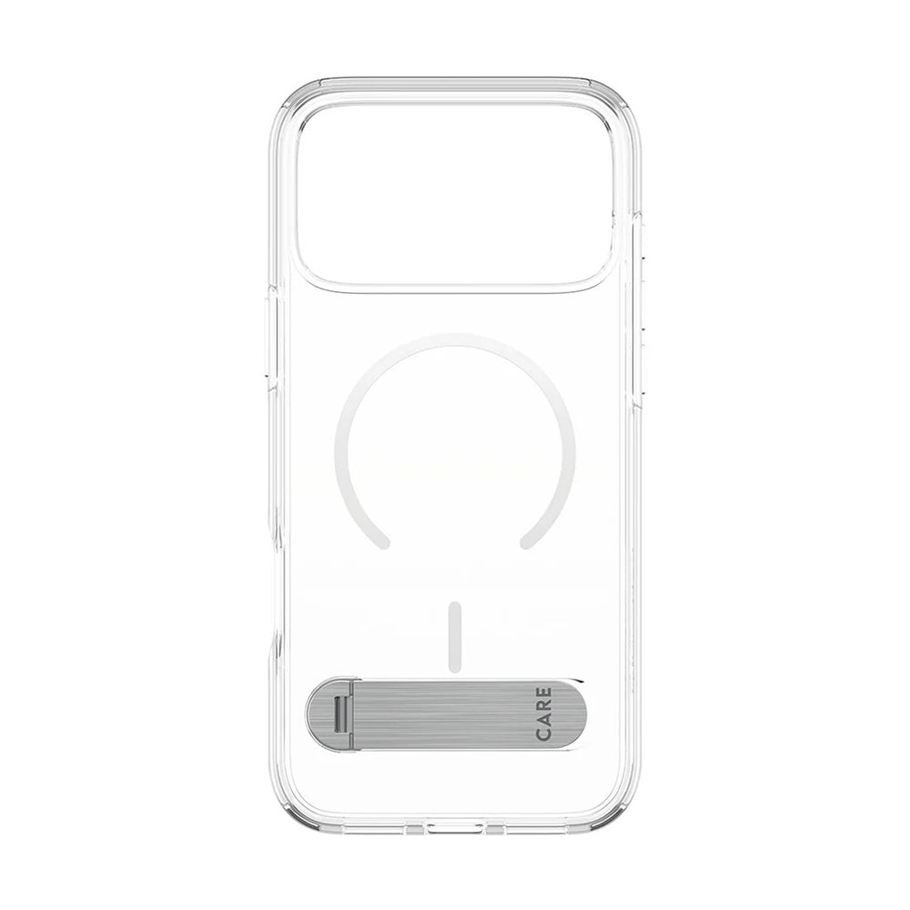 MagSafe-kotelo Apple iPhone 17 Pro Maxille, PanzerGlass, Tukijalkaominaisuus, Läpinäkyvä Valkoinen