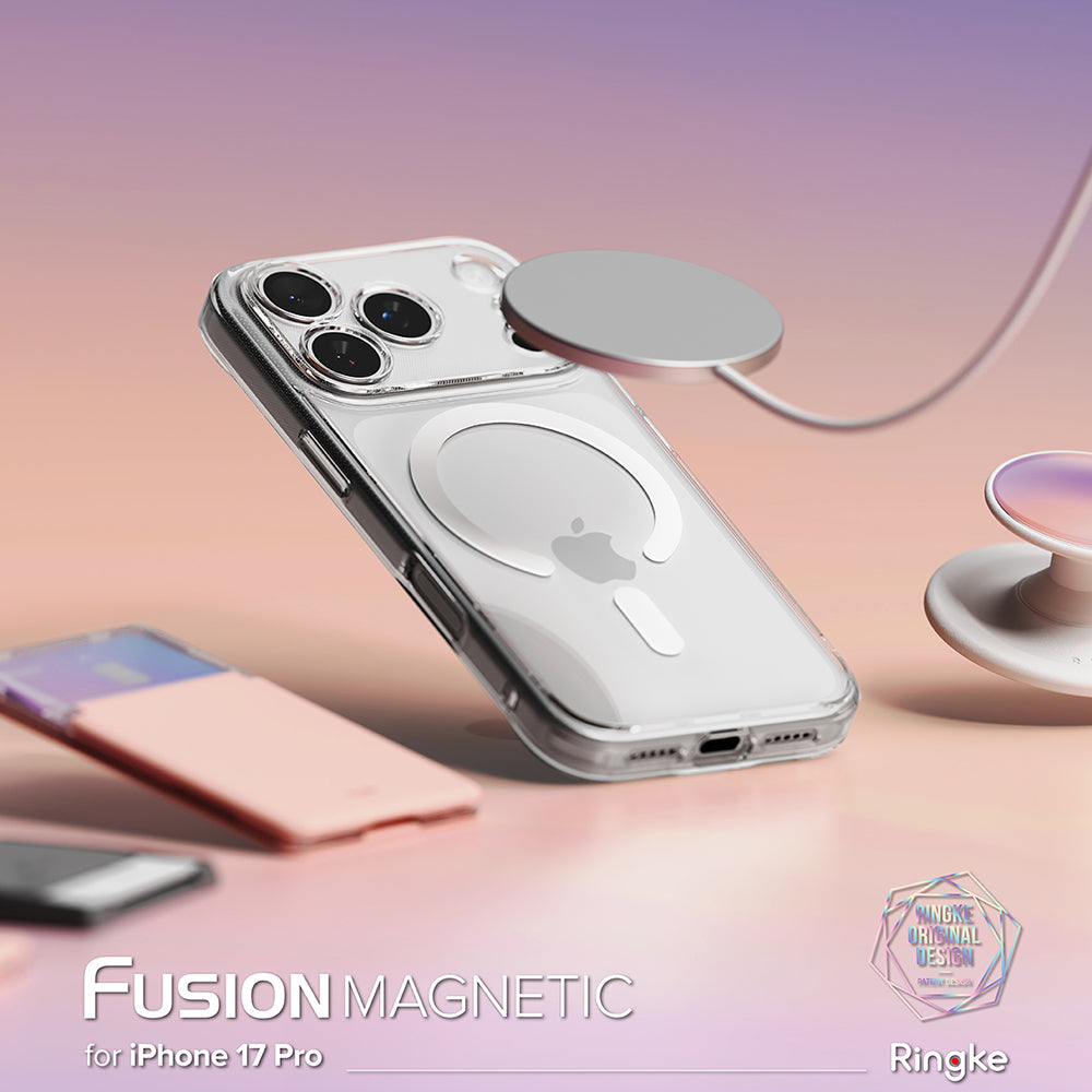 MagSafe-kotelo Apple iPhone 17 Pro Maxille, Ringke, Fusion, Matta Läpinäkyvä