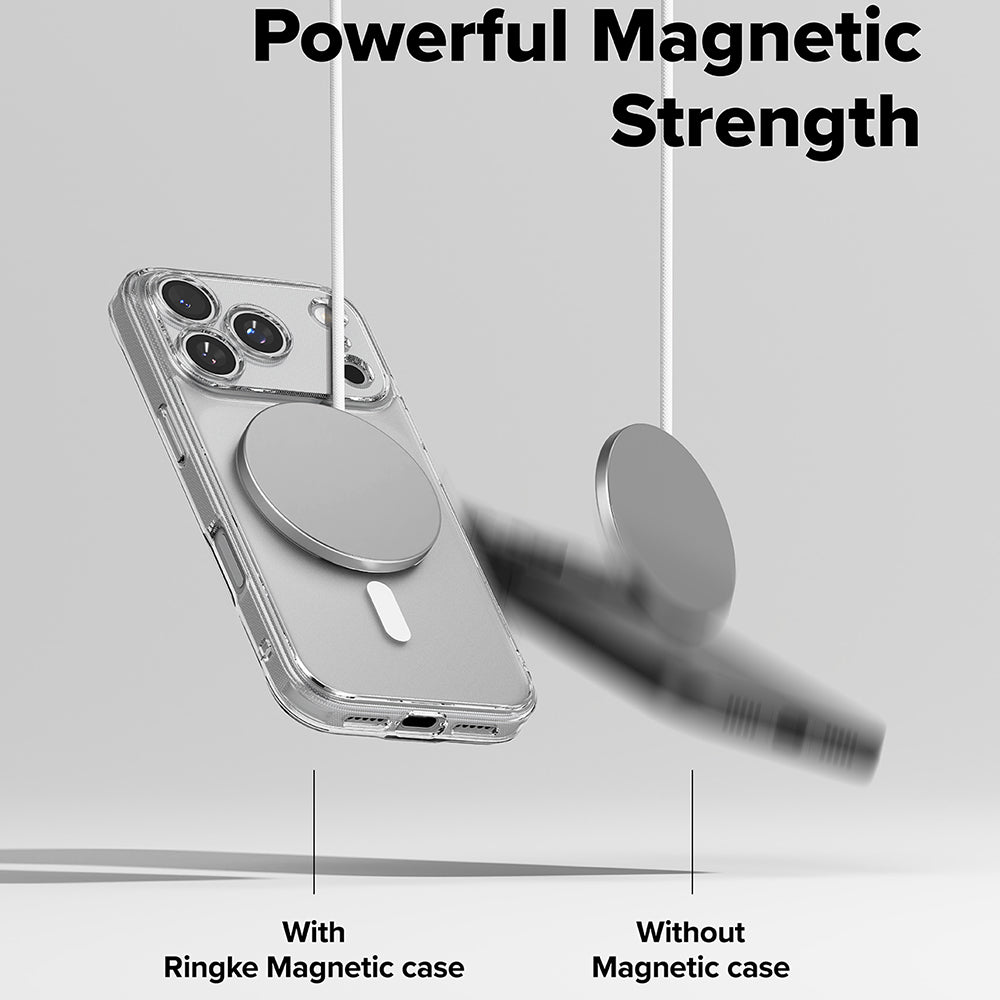 MagSafe-kotelo Apple iPhone 17 Pro Maxille, Ringke, Fusion, Matta Läpinäkyvä