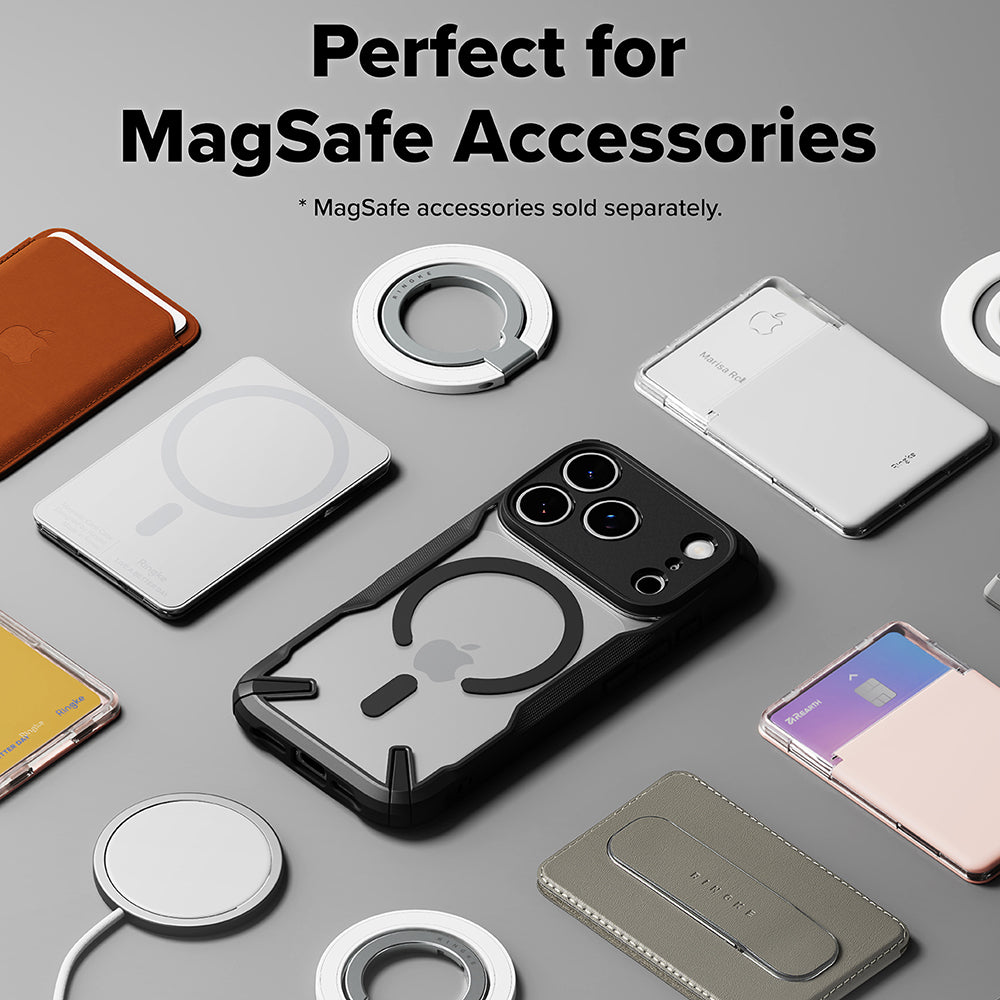 MagSafe-kotelo Apple iPhone 17 Pro Maxille, Ringke, Fusion X, Musta