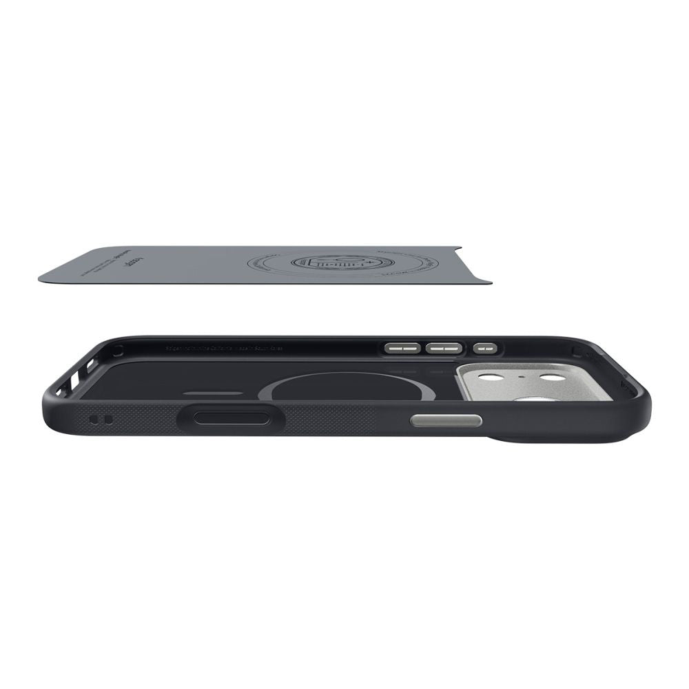MagSafe-kotelo Apple iPhone 17 Pro Maxille, Spigen, Caseology Nano Pop, Musta
