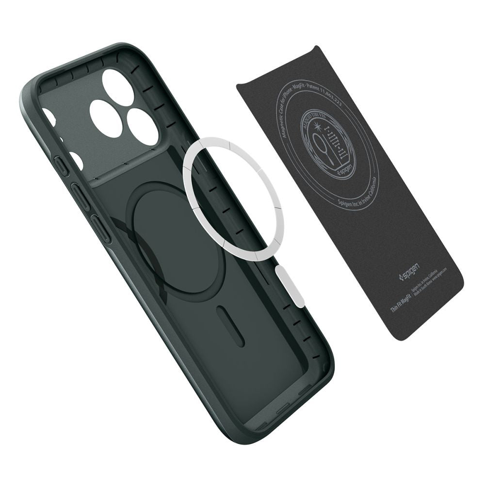 MagSafe-kuori Apple iPhone 17 Pro Maxille, Spigen, Thin Fit, Vihreä ACS10275