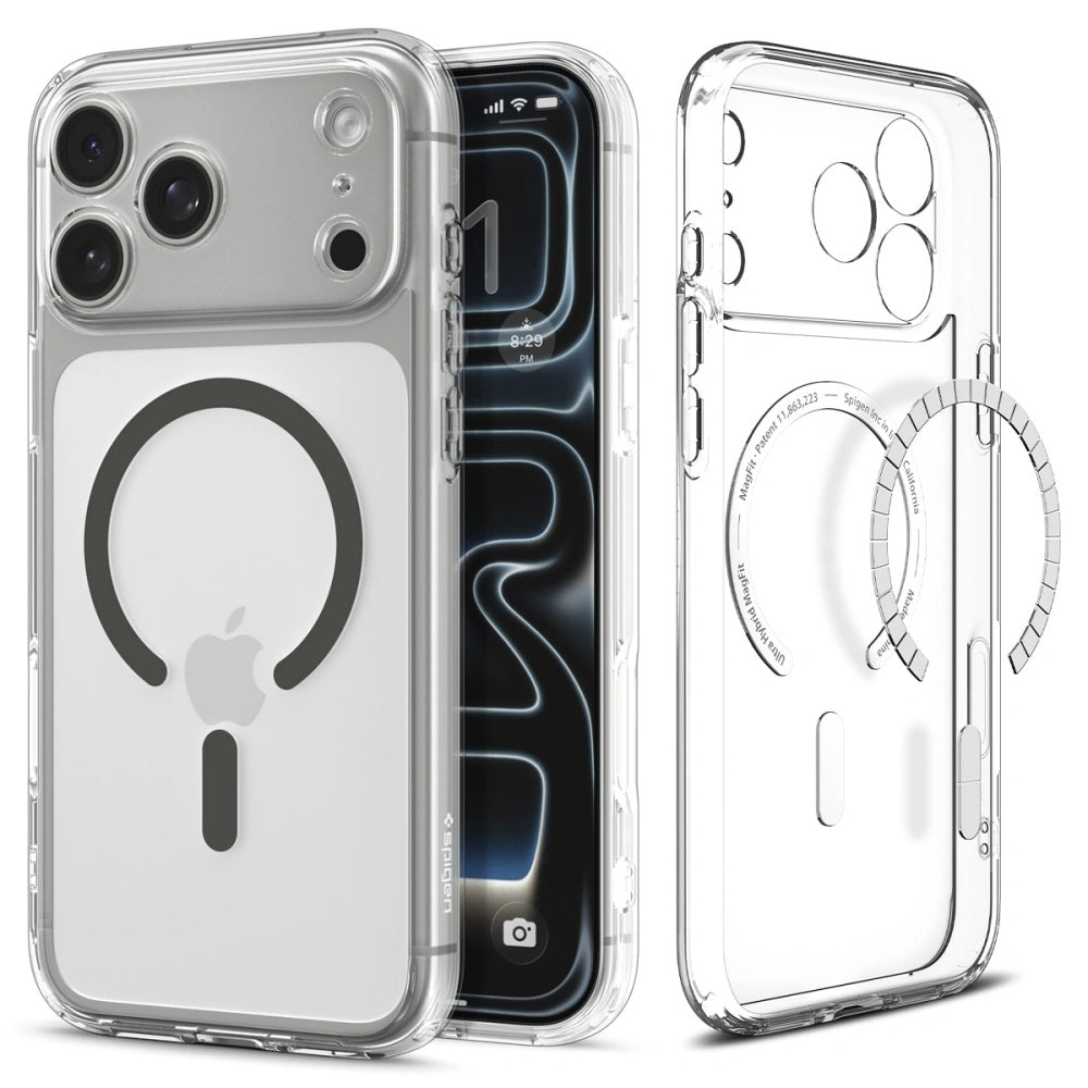 MagSafe-kotelo Apple iPhone 17 Pro Maxille, Spigen, Ultra Hybrid, Harmaa ACS10283