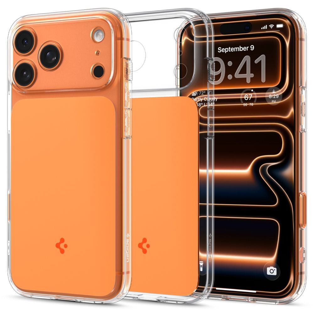 MagSafe-kotelo Apple iPhone 17 Pro Maxille, Spigen, Ultra Hybrid T, Oranssi ACS10474