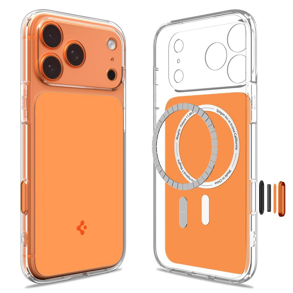 MagSafe-kotelo Apple iPhone 17 Pro Maxille, Spigen, Ultra Hybrid T, Oranssi ACS10474