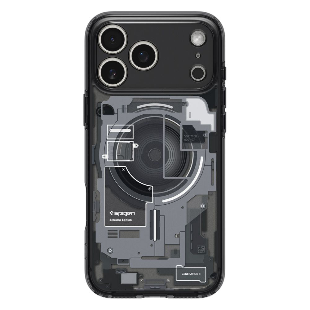 MagSafe-kotelo Apple iPhone 17 Pro Maxille, Spigen, Ultra Hybrid Zero One, Musta ACS10289