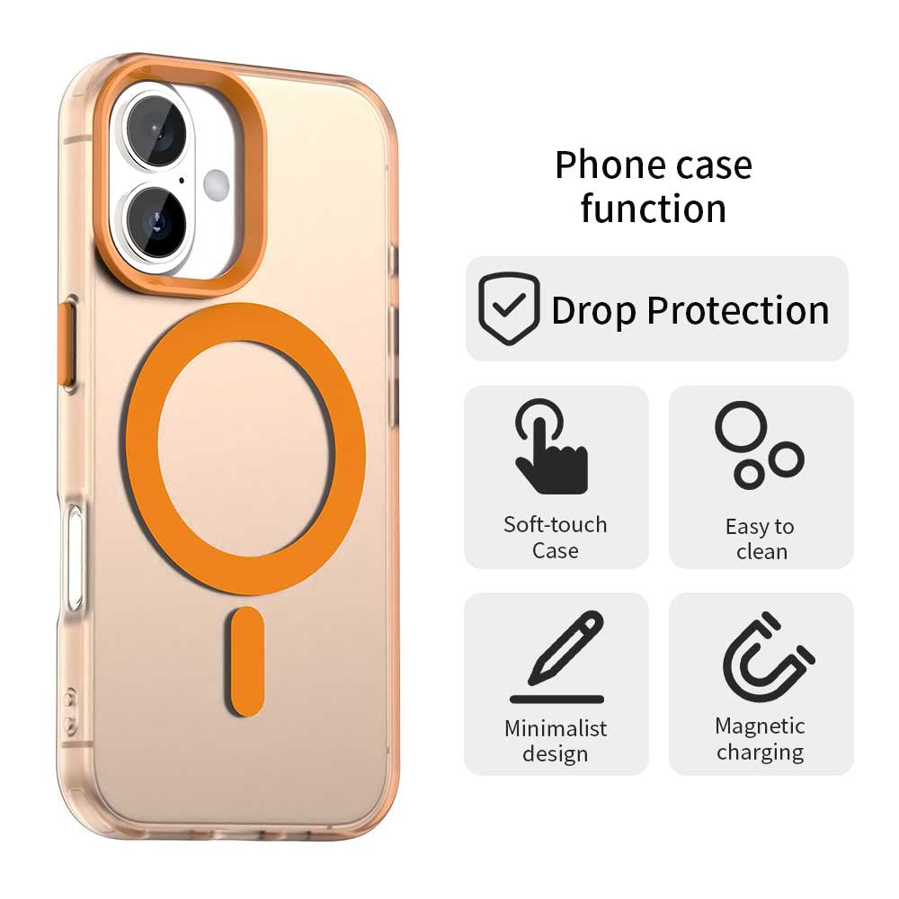MagSafe-kotelo Apple iPhone 17 Pro Maxille, Techsuit, CandyCase, Oranssi
