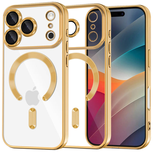 MagSafe-kotelo Apple iPhone 17 Pro Maxille, Techsuit, Luxury Crystal, Kultainen
