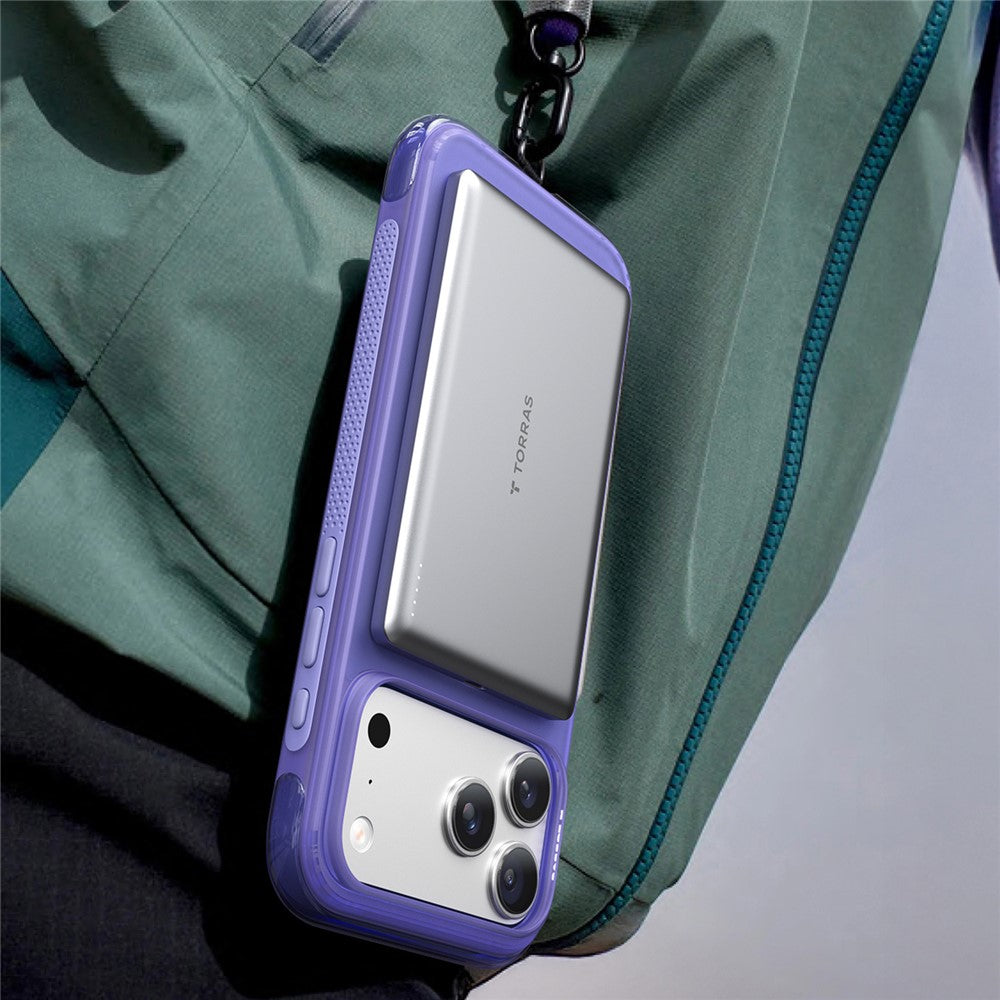 MagSafe-kuori Apple iPhone 17 Pro Maxille, Torras, Ostand O3 Air, Harmaa