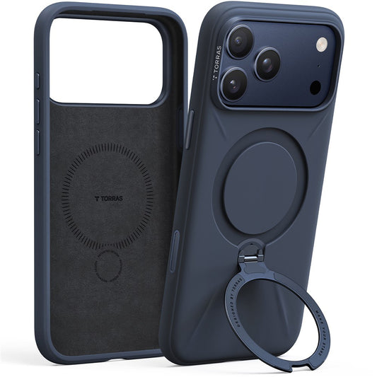 MagSafe-kotelo Apple iPhone 17 Pro Maxille, Torras, QPRO Silicone, Sininen