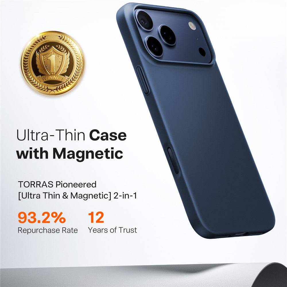 MagSafe-kotelo Apple iPhone 17 Pro Maxille, Torras, SlimFit, Tummansininen