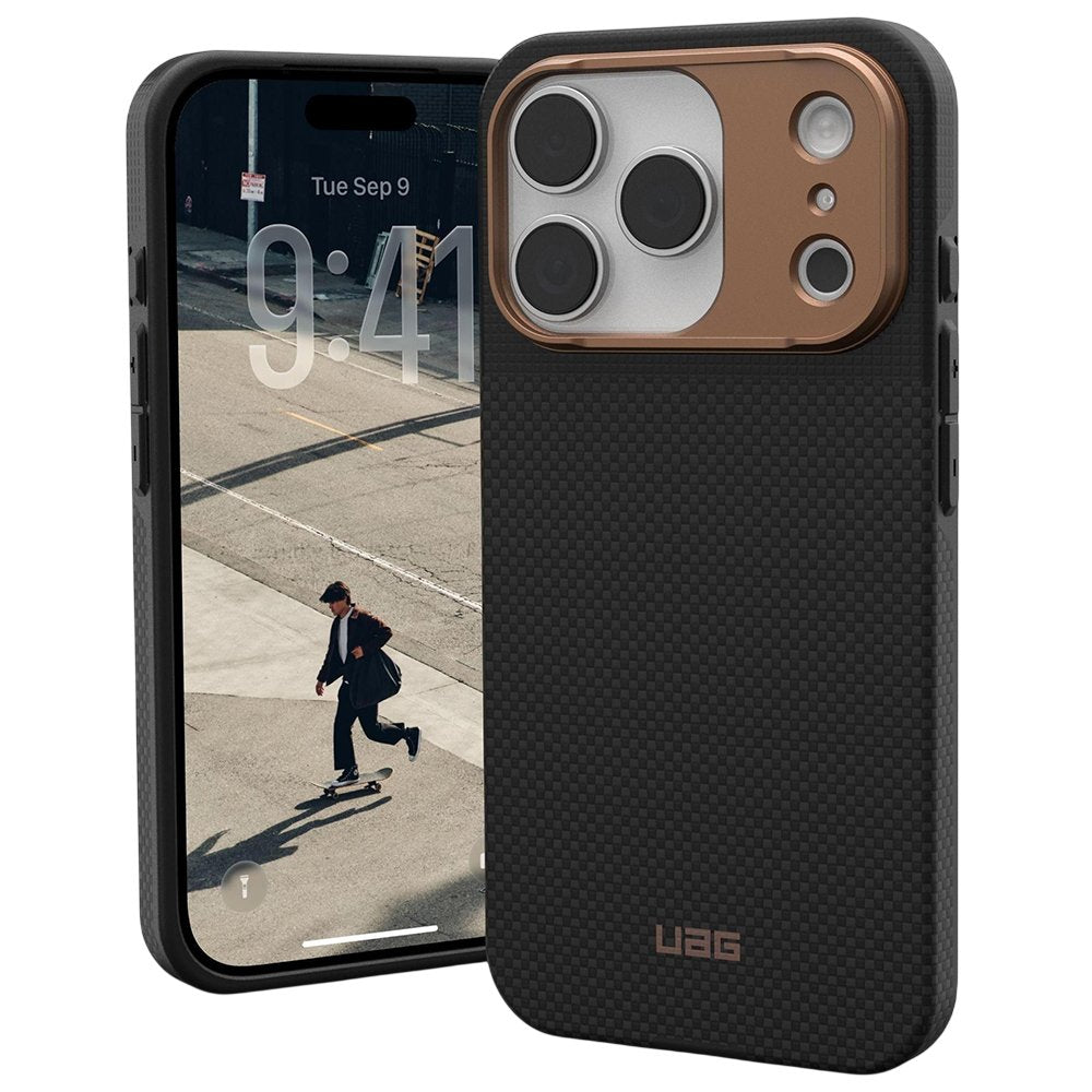 MagSafe-kuori Apple iPhone 17 Pro Maxille, Urban Armor Gear, Fibr Armr, Musta Pronssi