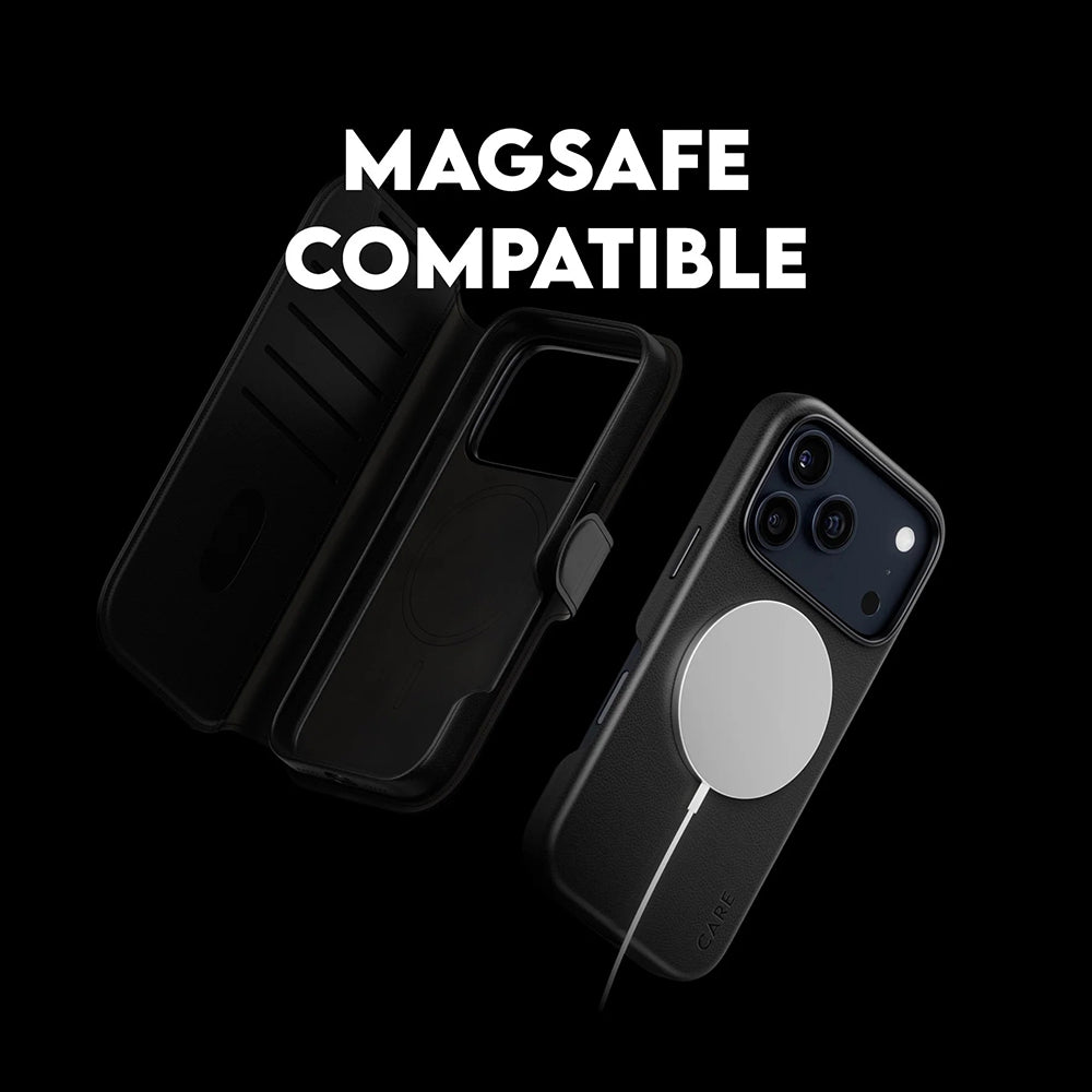 MagSafe-kotelo Apple iPhone 17 Prolle, PanzerGlass, Care Feature Tango Two-in-One, Musta