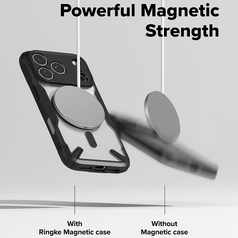 MagSafe-kotelo Apple iPhone 17 Prolle, Ringke, Fusion X, Musta