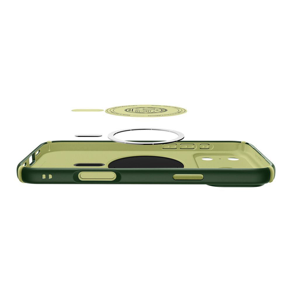MagSafe-kotelo Apple iPhone 17 Prolle, Spigen, Caseology Nano Pop Hybrid, Vihreä ACS11150
