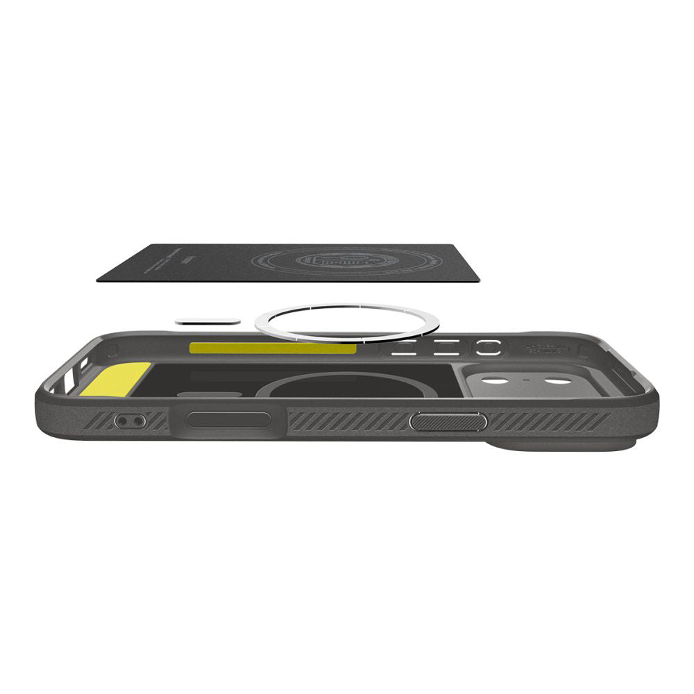 MagSafe-kotelo Apple iPhone 17 Prolle, Spigen, Rugged Armor, Harmaa ACS10330