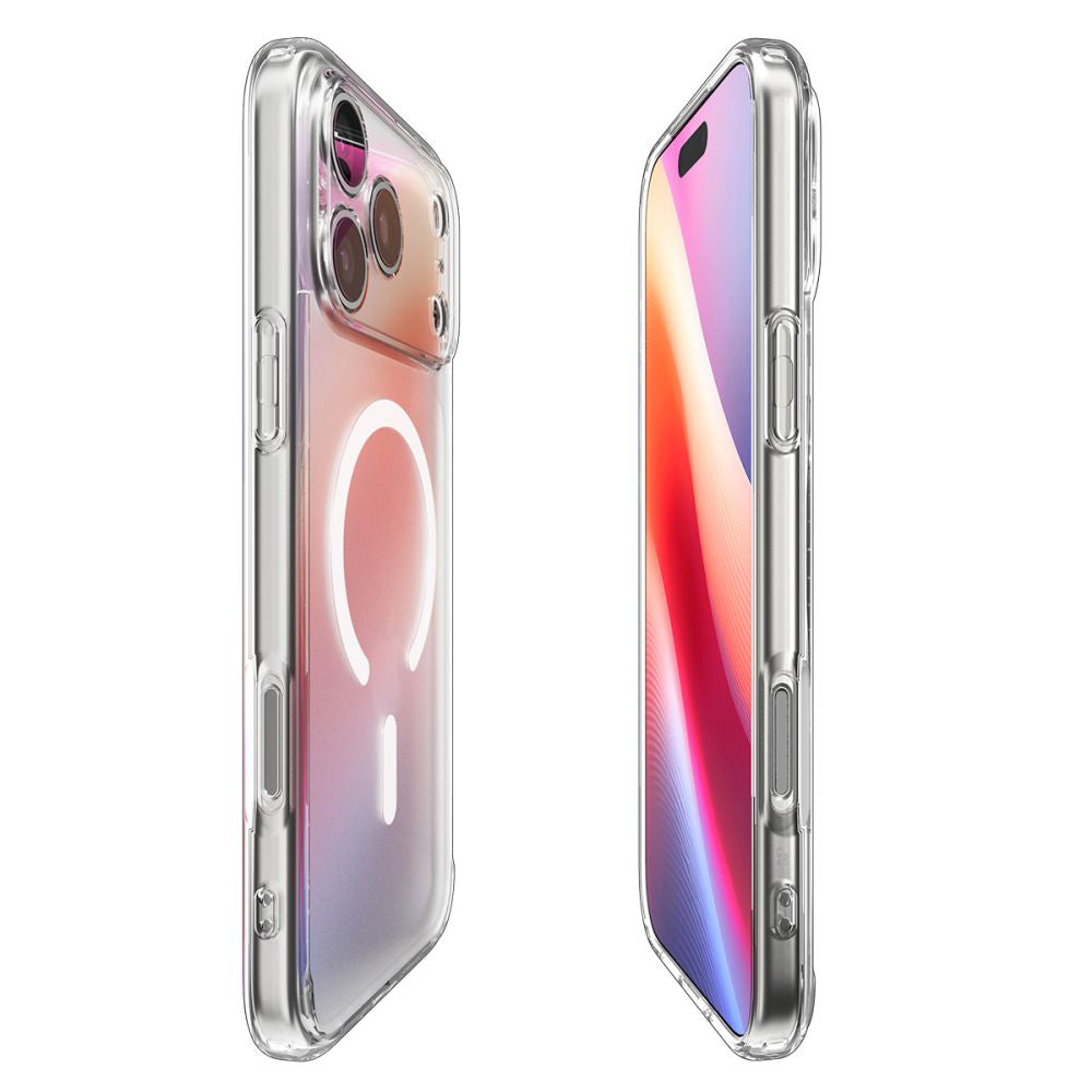 MagSafe-kotelo Apple iPhone 17 Prolle, Spigen, Ultra Hybrid, Satinoitu Valkoinen ACS10350