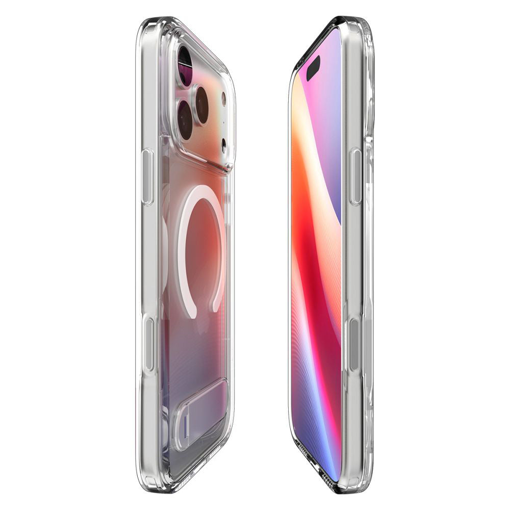MagSafe-kotelo Apple iPhone 17 Prolle, Spigen, Ultra Hybrid S, Läpinäkyvä