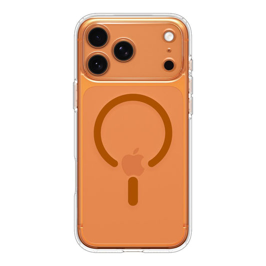 MagSafe-kotelo Apple iPhone 17 Prolle, Spigen, Ultra Hybrid, Oranssi Läpinäkyvä ACS11112