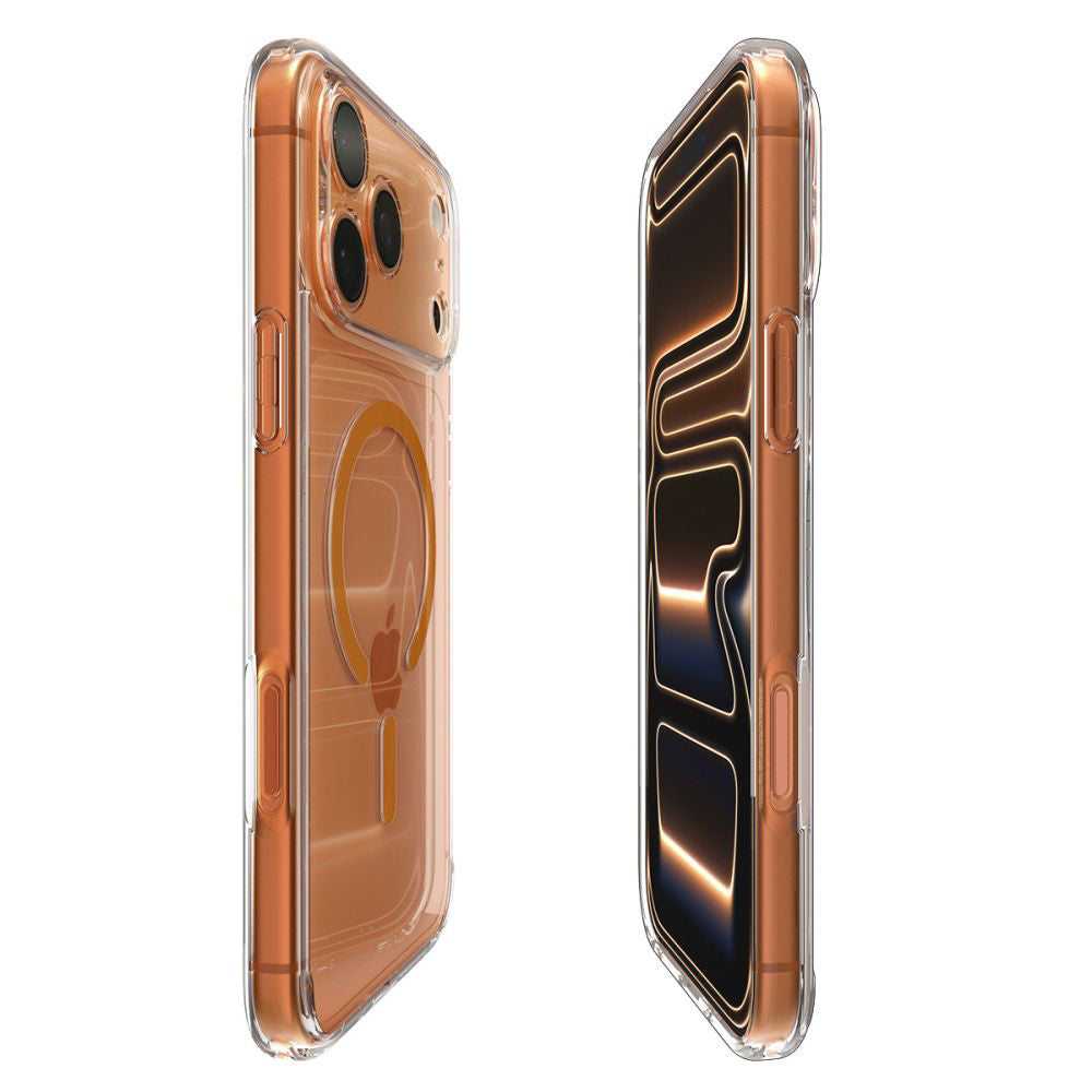 MagSafe-kotelo Apple iPhone 17 Prolle, Spigen, Ultra Hybrid, Oranssi Läpinäkyvä ACS11112