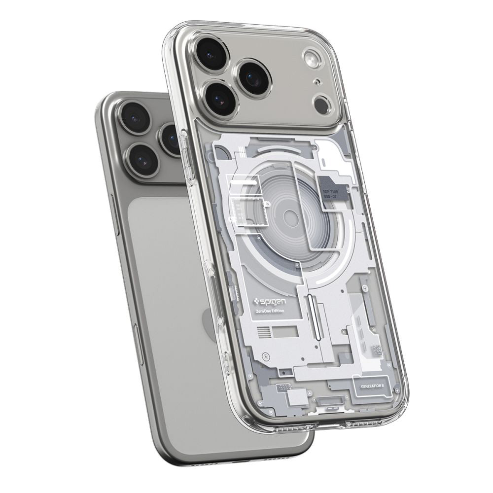 MagSafe-kotelo Apple iPhone 17 Prolle, Spigen, Ultra Hybrid Zero One, Valkoinen ACS10351