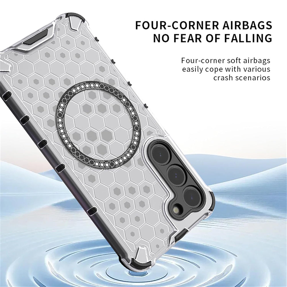 MagSafe-kotelo Apple iPhone 17 Prolle, Techsuit, HoneyComb Shield, Musta