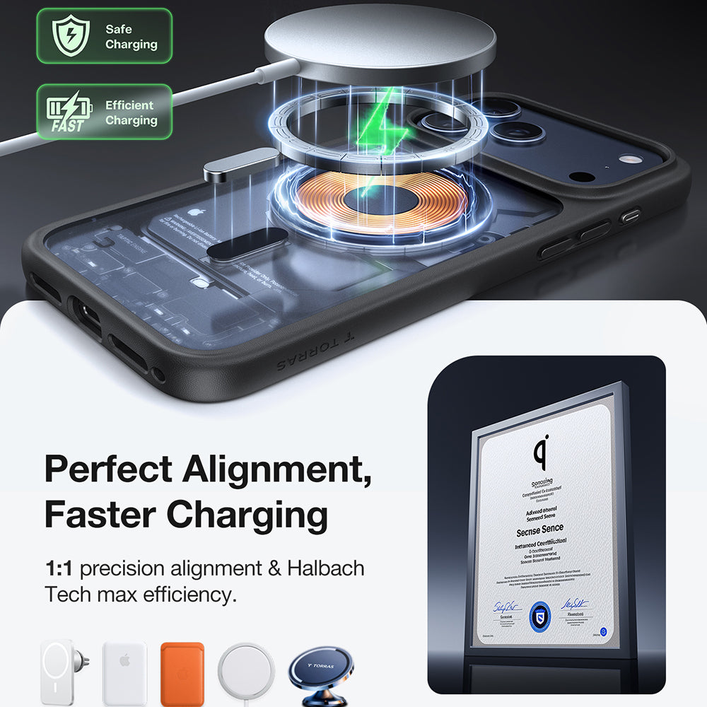 MagSafe-kotelo Apple iPhone 17 Prolle, Torras, Guardian, Musta