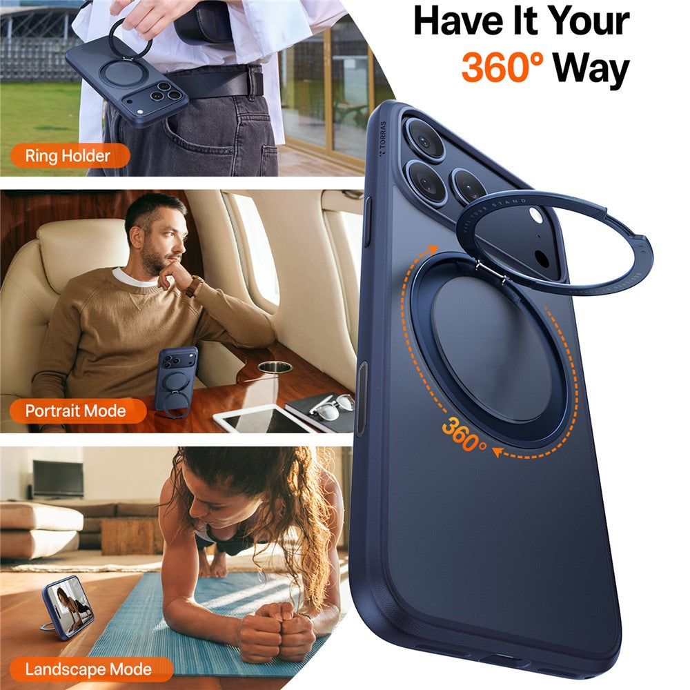 MagSafe-kotelo Apple iPhone 17 Prolle, Torras, Ostand Pro, Tummansininen