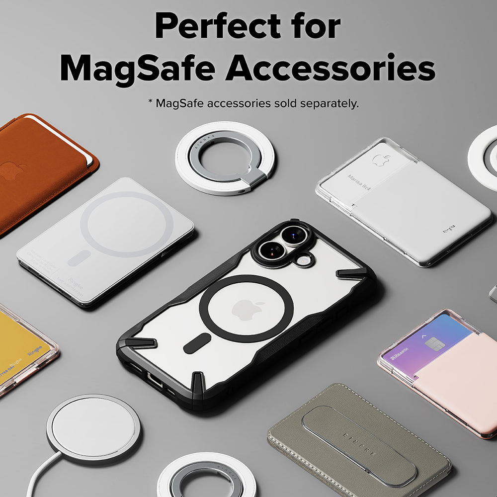 MagSafe-kotelo Apple iPhone 17:lle, Ringke, Fusion X, Musta
