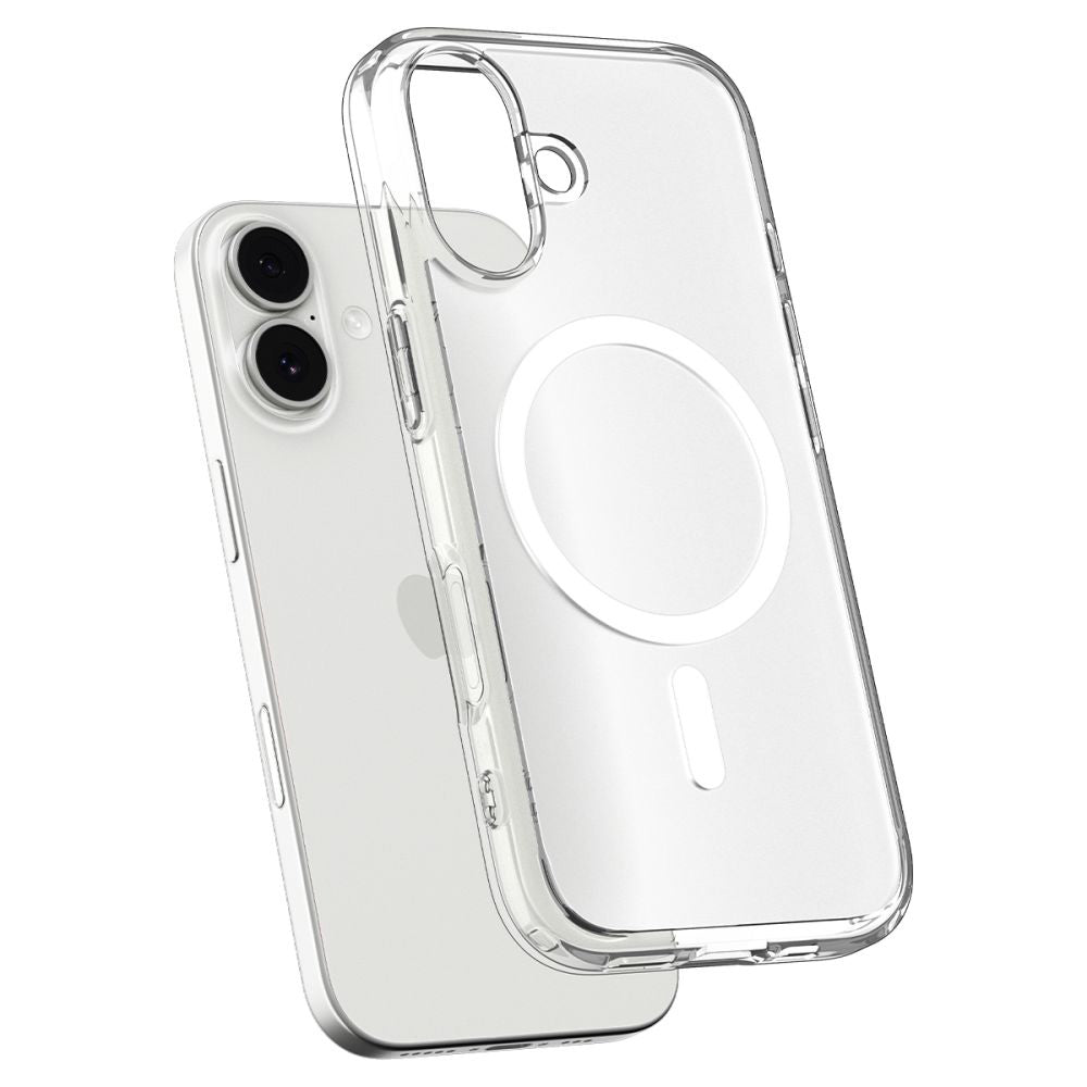 MagSafe-kotelo Apple iPhone 17:lle, Spigen, Ultra Hybrid, Satinoitu Valkoinen