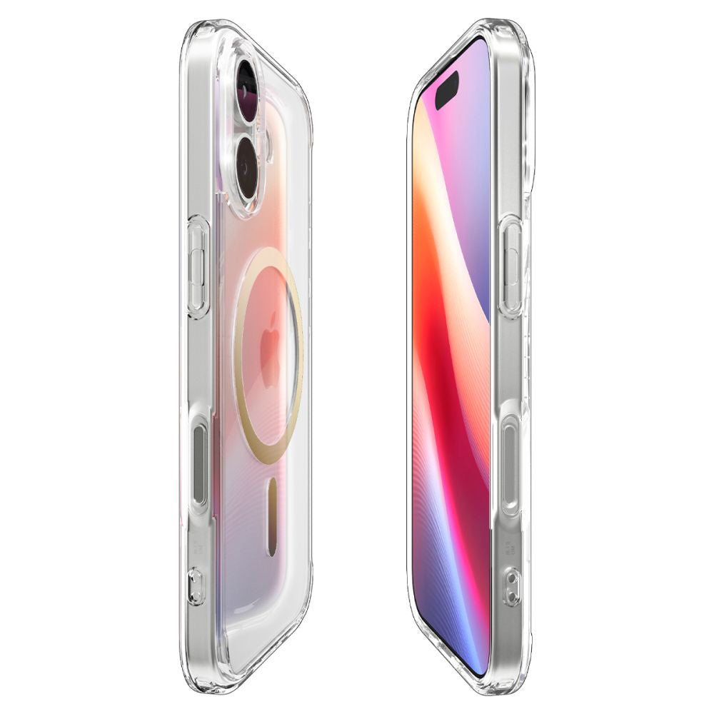 MagSafe-kotelo Apple iPhone 17:lle, Spigen, Ultra Hybrid, Läpinäkyvä Kulta ACS10382