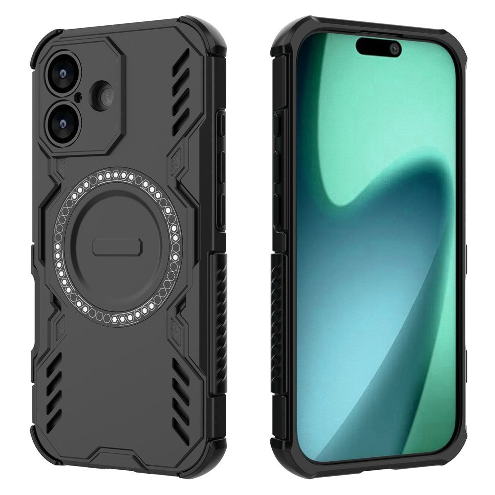 MagSafe Case for Apple iPhone 17, Techsuit, ArmorMag, Black
