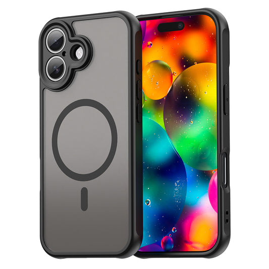 MagSafe-kotelo Apple iPhone 17:lle, Techsuit, HaloFrost II, Musta