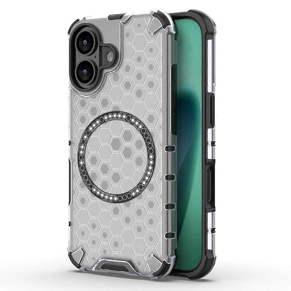 MagSafe-kotelo Apple iPhone 17:lle, Techsuit, HoneyComb Shield, Valkoinen