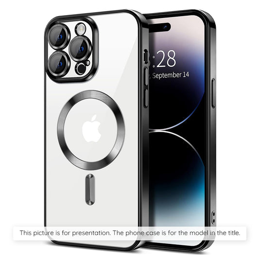 MagSafe-kotelo Apple iPhone 17:lle, Techsuit, Luxury Crystal, Musta